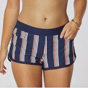 Carve Designs Lorenzo Swim Shorts, Size L, Color Ravine/Coral Stripes